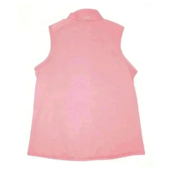 RLX Golf Ralph Lauren Women's Pink White Sleeveless Full-Zip Vest NWT $178 S - Picture 7 of 11